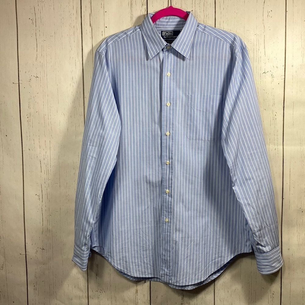 Polo By Ralph Lauren Mens Striped Long Sleeve Button Down Shirt Nautical Preppy